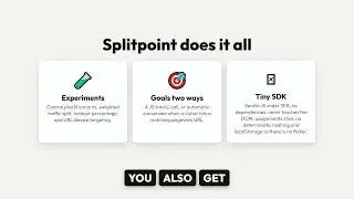 Splitpoint — A/B testing and feature flags you own forever.