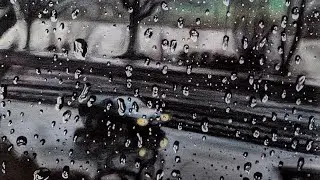 Rainy Day Soft Pastel Drawing | Пейзаж сухой пастелью Mungyo