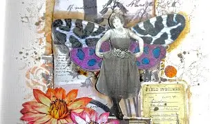 Crafting live journal page mixed media