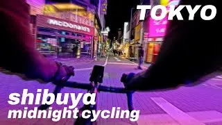“Midnight Ride Through Shibuya | Tokyo’s Neon Streets on a Bike”【tokyo cycling】