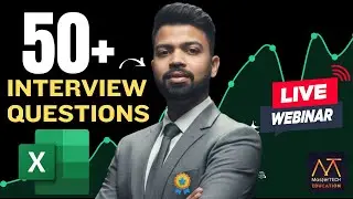 Top 50 Excel Interview Questions & Answers | Complete Data Analyst Prep (Live)