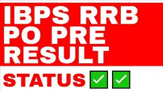 IBPS RRB PO PRE RESULT 2025