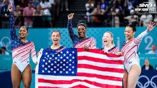 Simone Biles back on top as USA gymnastics captures gold in Olympics team final