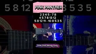 1 String Pink Panther Guitar Tabs