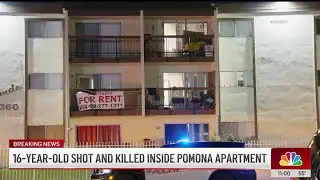 Teen shot and killed inside apartment in Pomona