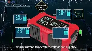 FOXSUR 12V 24V Battery Charger 12V 10A 24V 5A Lifepo4 GEL AGM Wet EFB Lead Acid Batteries Charger