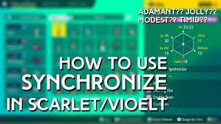 Как синхронизировать покемонов, чтобы получить правильные характеры в Pokemon Scarlet and Violet!!