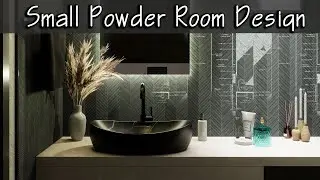 Powder Room Design | Minimalist Small Room #design #art #architecture