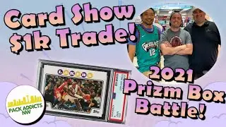 Local Card Show - LIVE 2020-21 Prizm Basketball Mega Box Battle + $1k Kobe Trade!
