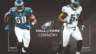 Hugh Douglas and Trent Cole Induction Ceremony into the Eagles Hall of Fame