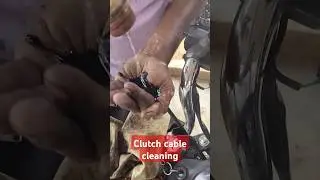 how to clean clutch cable#bike mechanic life