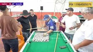 KATRINA ❌️EVANDRO 2 MIL NA BAGATELA 29 -01 #sinucaaprendiz#duloko#aovivo