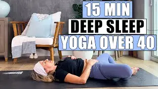 Gentle Yoga to Lower Cortisol & Sleep Better | Stress Relief/ Yoga After 40