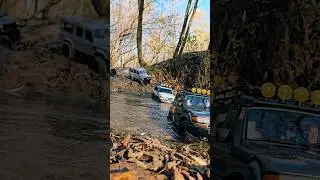 Crossing the river, Cruze, Defender, ZIL, Cherokee #rc #fms #injora #lc80 #fcx