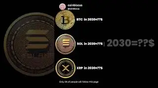 🚀Bitcoin, Solana & XRP Price Prediction 2030 | Future of Crypto 💰 #shorts #ytshorts #trending