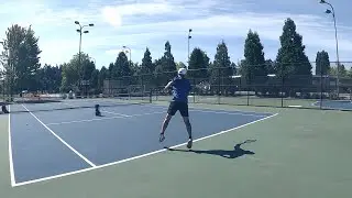 Tennis  OPEN STANCE FOREHAND instruction (intermediate + level) - USPTA Elite Pro, Viet Tran.