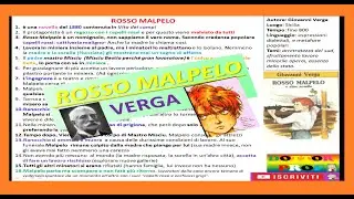 ROSSO MALPELO - GIOVANNI VERGA - riassunto, trama, commento, analisi personaggi, verismo, pessimismo