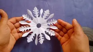 2 Beautiful Paper Snowflakes designs|| how to make Snowflake out of Paper|| snowflake 