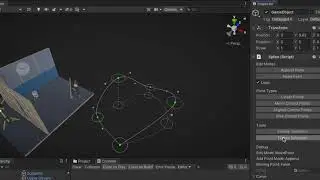 Spline tool demo. Multi point selection and flatten tool.
