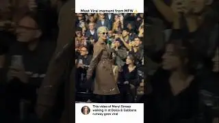 most viral moment from Milan Fashion Week ✨ #fashion #runway #model #shorts