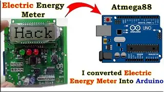Electric Energy Meter Converted Into Arduino, Hack Digital Electric Meter, Atmega88, AC 240v 50Hz