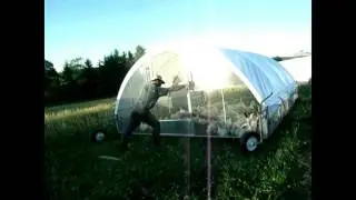 Moving a Cackellac 1312 Chicken Tractor