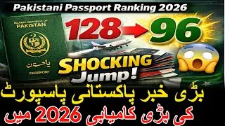 Pakistani Passport Ranking 2026 SHOCKING Jump 😱 | From 128 to 96 &ndash; Big Success 🇵🇰