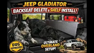 This Backseat Delete Transforms the Jeep Gladiator | Overland Storage Upgrade (Dog Approved)