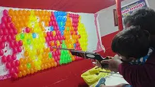 Balloon shooting professional player rudra Mahadev