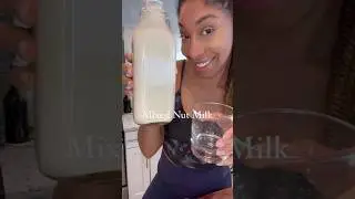 Mixed Nut Milk 🥛 simple & fresh 😋 #homemademilk #nutmilk #macademia