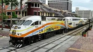 SunRail Trains at Church Street Station in Orlando!