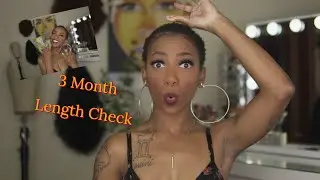 3 Months Post Big Chop | Natural Hair Length Check |Giveaway Update | Angelle's Life