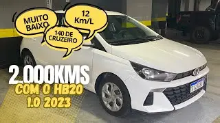 VIAJEI 2.000 KMS COM O HYUNDAI HB20 1.0 2023 - MINHAS IMPRESS&Otilde;ES