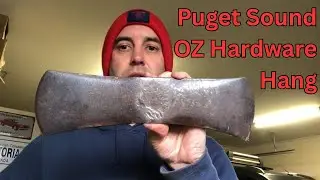 Puget Sound Axe Head Hung on an Australian Hardwood Mattock - Pick Style Handle #axe #axejunkies