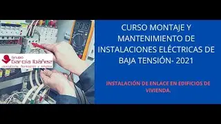 Instalación de enlace en edificio de viviendas.