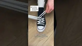 How to Lace Converse High Top 😎👟 #converse #sneakers #shoes #fashion #shoelaces