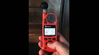 Kestrel 5400 Heat Stress Tracker Alerts Demo