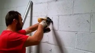 chain link cages/storage bins installation