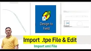 #Design to field :- How to Open tpe file in Design to Field and Edit the Profiles. #leica #infinity.