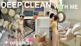 huge DEEP CLEAN + ORGANIZE with me 🧼 de-clutter + *extreme* motivation