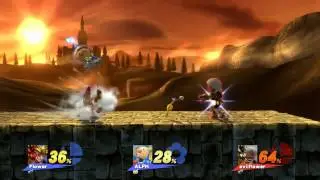 dragonflame771 plays super smash bros for wii U final battle with flower 1 (uploaded by miiverse)