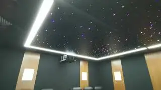 Stretch ceiling for cinema room