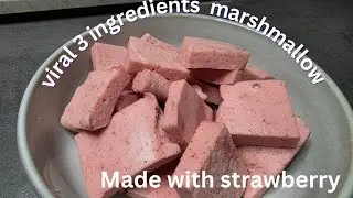 The viral 3 ingredients  strawberry marshmallow 