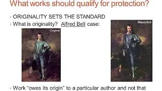 Copyright Law and Originality - Part 1