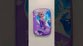 Cute frozen 2 pencil case with fancy stationery #pencilbox #stationery #schoolsupplies #asmr #cute