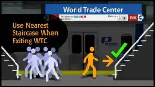 PATH Train - PATHVISION Video - World Trade Center - Use Nearest Stairs