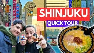 Shinjuku Must See Spots | Godzilla | Epic Ramen Booth Experience | Japan Travel Vlog 2024 🇯🇵
