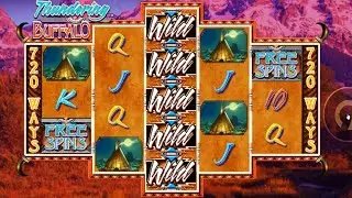 🎰🐃 Online slot machine game THUNDERING BUFFALO 🎰🐃