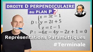 Montrer qu'une DROITE est PERPENDICULAIRE &agrave; un PLAN - Exercice Corrig&eacute; - Terminale