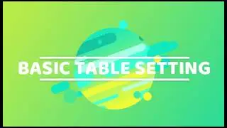 KAB SCOUT RAIN BASIC TABLE SETTING